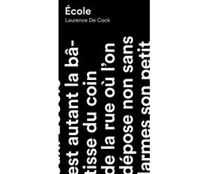 Ecole - Laurence de Cock - Anamosa - broché - Essai