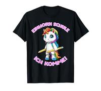 École Licorne Je Viens Inscription Scolaire Fille Licorne T-Shirt