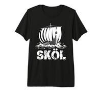 École Nordique Vikings Warrior École Nordique T-Shirt Haut de Gamme