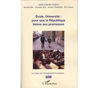 Ecole, Université : pour que la République tienne ses promesses