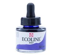 Ecoline Aquarelle liquide - Outremer violet 507-30 ml - Flacon rond avec pipette - Couleurs brillantes à base de colorants