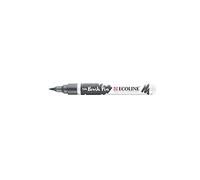 Ecoline Brush Pen Gris foncé 706 (11507060) | Aquarelle liquide saturée dans un marqueur à pointe pinceau pour lettrage à la main et dessin aquarelle