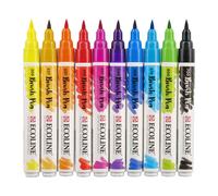 Ecoline Brush Pen Jeu de couleurs primaires 10 couleurs Marqueurs aquarelle lumineux