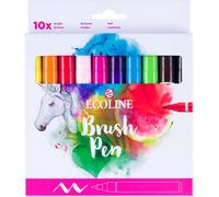Ecoline Brush Pen Set Bright, 10 couleurs