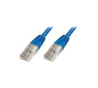 Ecoline - Cordon de raccordement - RJ-45 (M) pour RJ-45 (M) - 1 m - UTP - CAT 5e - démarré - bleu