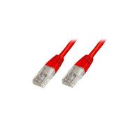 Digitus DK-1512-100/R RJ45 Câble réseau, câble patch CAT 5e U/UTP 10.00 m rouge torsadé par paire