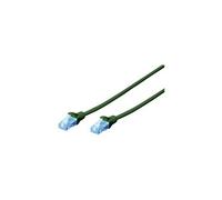 CAT 5e U-UTP patch cord, PVC AWG 26/7, length 10 m, color green