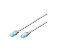 Digitus Câble réseau LAN Cat 5e – 2 m – CCA RJ45 U/UTP non blindé – Gris