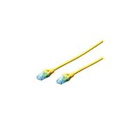 CAT 5e U-UTP patch cord, PVC AWG 26/7, length 5 m, color yellow