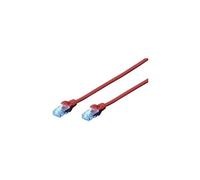 CAT 5e U-UTP patch cord, PVC AWG 26/7, length 5 m, color red