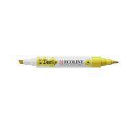 Ecoline Duotip Marker - Chartreuse 233 - Pointe biseautée et pointe biseautée - Stylo de couleur à base d'eau pour les effets d'aquarelle et les illustrations