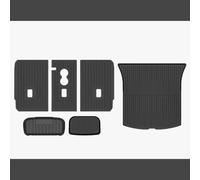 Ecoline Ensemble de tapis de coffre en caoutchouc pour Tesla Model Y Juniper Standard RWD + protection de siège arrière