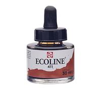 Ecoline Flacon d'aquarelle liquide 30 ml Terre de Sienne brûlée 411 (11254111)