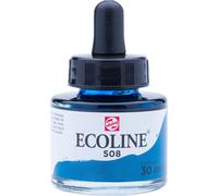 Ecoline peinture à l'eau liquide bouteille 30 ml bleu de prusse 508