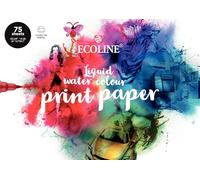 Ecoline Print Papier A4 75 feuilles en vrac Papier d'impression à dessin 150 g/m²