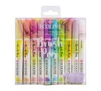 Ecoline – Ensemble de 9 feutres pinceaux pastel et 1 feutre mélangeur