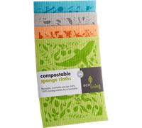 ecoLiving Lingette-Éponge - Lot de 4 - Botanic Garden