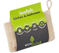ecoLiving Luffa pour Cuisine & Salle de Bain - 1 pièce