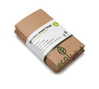 EcoLiving Sacs à déchets de jardin compostables de 75 litres (5 sacs poubelle en papier) - Sacs à déchets en papier compostables - Sacs à déchets de jardin écologiques - Sacs à déchets en papier