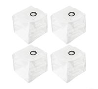 EcoLivzen Lot de 4 Sacs à poussière de Rechange EZVIZ pour aspirateurs robotiques RC3 Plus RE4 Plus RE4+ RE5 Plus avec Une capacité de 4 L, Options de Lot de 4 ou 10 Sacs pour Un Nettoyage Efficace