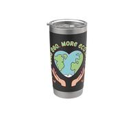 Écologie Écologiste Less Ego More Eco Love Gobelet isotherme en acier inoxydable double paroi