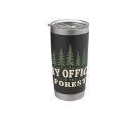 Écologie Écologiste My Office Is The Forest Gobelet isotherme en acier inoxydable double paroi