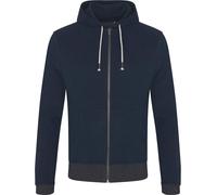 Ecologie - Hoodie "Okavango" avec fermeture éclair sur toute la longueur pour homme/femme unie RW9244 (L) (Marine/Anthracite)
