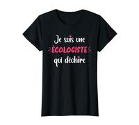Ecologie Nature Humour écolo femme qui déchire écologiste T-Shirt