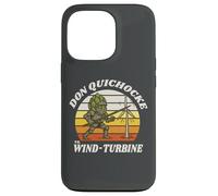 Écologistes, Don-Quichocke vs éolienne-Turbine, artichauts Coque pour iPhone 13 Pro