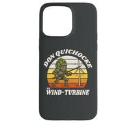 Écologistes, Don-Quichocke vs éolienne-Turbine, artichauts Coque pour iPhone 15 Pro Max