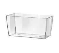 ECOMACETAS FLOWERPOT STORE Jardinière rectangulaire en plastique transparent 30 cm