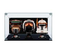 Ecometa - Boîtier en Plexiglass Arca Lite Compatible Lego® pour Set Princesse Leia, Luke Skywalker e Commandant Clone Cody (75351-75327-75350) | avec Fond Amovible