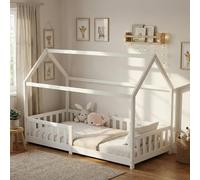 Ecomi Lit pour Enfant, 90x200 cm, Naturel
