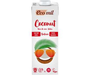 Ecomil Boisson Cocos Sans Sucres Bio 1l