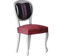 ECOMMERC3 2 Housses de Chaise élastiques en Jacquard, 2 Housses de Chaise, Ajustement Universel, Respirant et Anti-Usure, Housses de Chaise Couleur Bordeaux, faciles à Mettre et à enlever