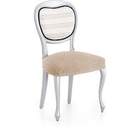 ECOMMERC3 2 Housses de Chaise en Tissu Jacquard bi-élastique - Housses de Chaise Beiges Super élastiques, Respirantes et réglables