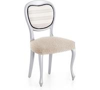 ECOMMERC3 2 Housses de Chaise en Tissu Jacquard bi-élastique - Housses de Chaise écru, Super élastiques, Respirantes et réglables