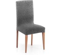 ECOMMERC3 2 Housses de Chaise en Tissu Jacquard bi-élastique - Housses de Chaise Gris foncé Super élastiques, Respirantes et réglables