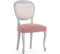 ECOMMERC3 2 Housses de Chaise en Tissu Super élastique - Housses pour Chaise de Couleur Rose bi-élastiques, Respirantes et adaptables à Plusieurs modèles, Protection Contre l'usure Quotidienne