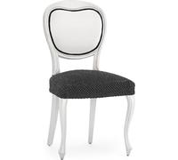 ECOMMERC3 2 Housses de Chaise universelles et polyvalentes - Housse de Chaise Couleur Anthracite Protecteur Facile à Placer pour Dossier, siège et accoudoirs