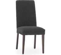 ECOMMERC3 2 Housses de Chaise universelles et polyvalentes - Housse de Chaise Couleur Anthracite Protecteur Facile à Placer pour Dossier, siège et accoudoirs