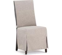 ECOMMERC3 2 Housses de Chaise universelles et polyvalentes - Housse de Chaise Couleur Lin Protecteur Facile à Placer pour Dossier, siège et accoudoirs