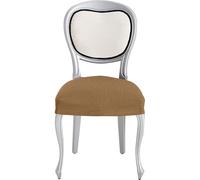 ECOMMERC3 | 2 Housses de Chaise universelles et polyvalentes - Housse de Chaise Couleur Sable Protecteur Facile à Placer pour Dossier, siège et accoudoirs