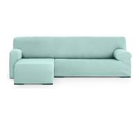 ECOMMERC3 Chaiselong Housse de canapé Universelle et Polyvalente avec accoudoir Court Droit Couleur Eau Marine Protecteur Facile à Installer pour Dossier, siège et accoudoirs