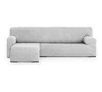 ECOMMERC3 Chaiselong Housse de canapé Universelle et Polyvalente avec accoudoir Court Droit Gris Perle
