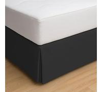 ECOMMERC3 Couvre canapé lit 135 cm, Taille Jupon, 135 x 190/200 cm - Housse de canapé Couleur Noire, Ajustement antidérapant et Respirant, 100% fabriqué en Espagne