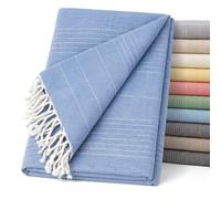 ECOMMERC3 Couvre-lit Multifonction léger et élégant pour canapé ou lit 300 x 260 cm Bleu