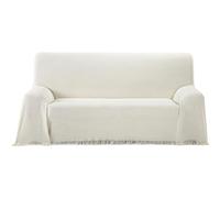 ECOMMERC3 Couvre-lit Multifonction Taille 130 x 180 cm pour canapé ou lit - Foulard Multifonction Toucher Extra Doux Couleur écru, Ecru