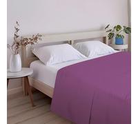 ECOMMERC3 Drap de Dessus Extra Doux et Confortable pour lit de 105 cm, Couleur Lilas fabriqué en Espagne, Respirant, Facile d'entretien