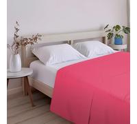 ECOMMERC3 Drap-Housse Extra Doux et Confortable pour lit de 90 cm, Couleur Cerise, fabriqué en Espagne, Respirant, Facile d'entretien